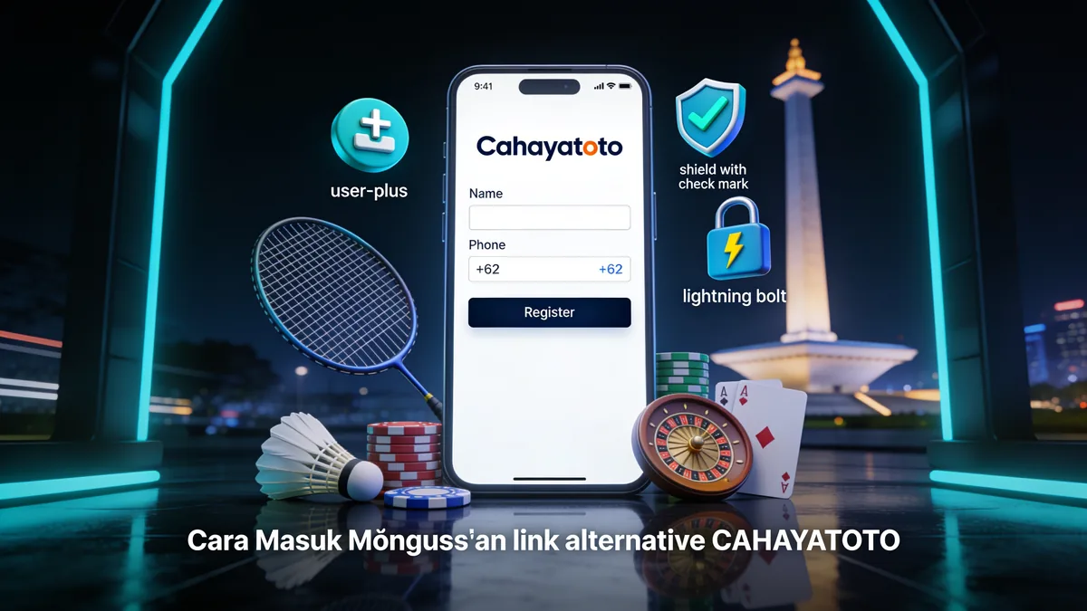 cahayatoto di Indonesia — Cara Masuk Menggunakan Link Alternatif CAHAYATOTO